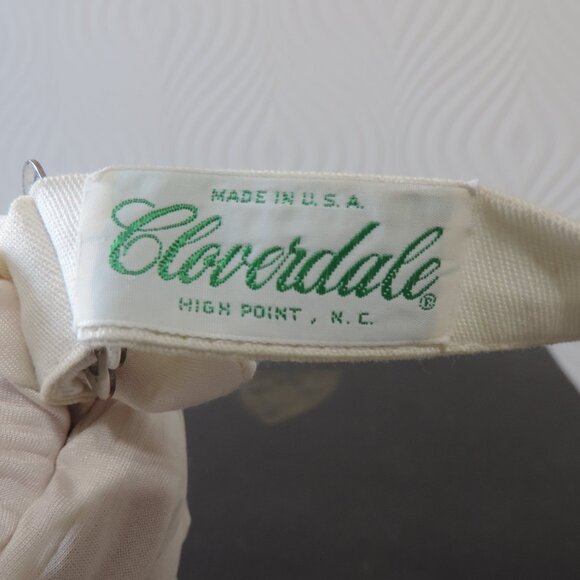 OLEG CASSINI Vintage Signed White Cloverdale Visor The CROSBY at Bermuda Run